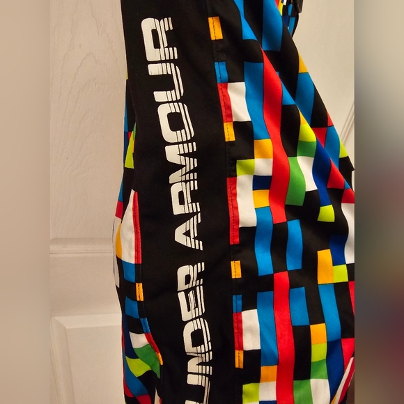Multi-Colored Under Armour Athletic Shorts, Youth M, Used, Good Condition - Picture 3 of 4